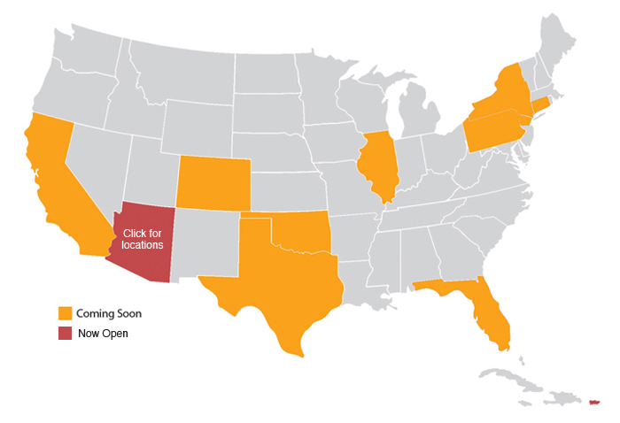 Map of Eyestop locations